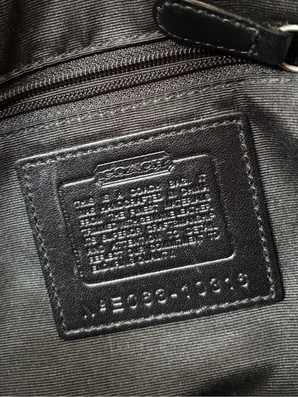Vintage Coach Soho Buckle Shoulder Bag Black Contrast Stitching 10316 W/Wallet